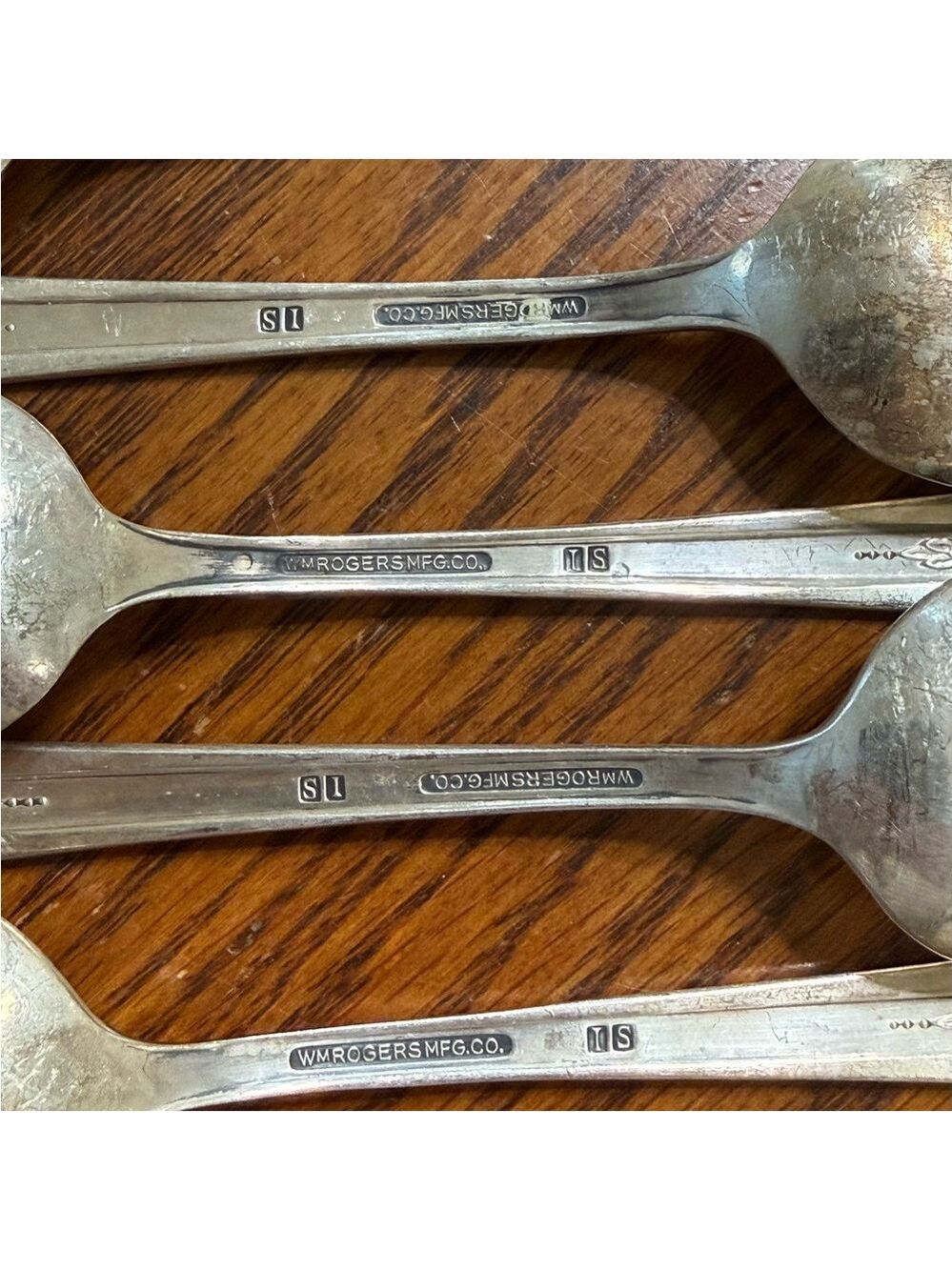 Vintage Silver Plate Collectible U.S. Presidents Spoons Set of 6 - Picture 7 of 8